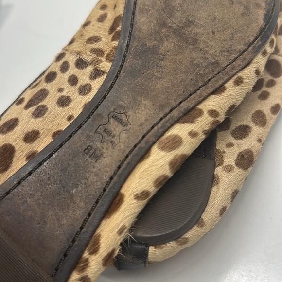 Tory Burch Ballet Flats Slip On Shoe Round Toe Cheetah Animal Print Brown Size 8 - Picture 8 of 8